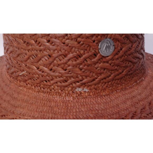 Veronica Beard FREYA taupe Redwood Mahogany Hat NWT 230 S/M - Picture 9 of 16